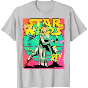 imageStar Wars Rey 90s TShirtSilver Grey