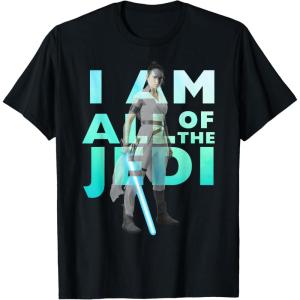 imageStar Wars The Rise Of Skywalker Rey I Am All Of The Jedi TShirtBlack
