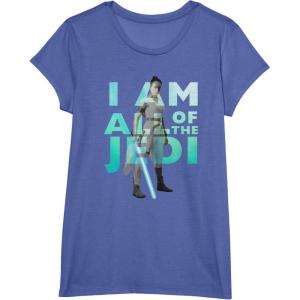 imageStar Wars The Rise Of Skywalker Rey I Am All Of The Jedi TShirtBright Blue Heather