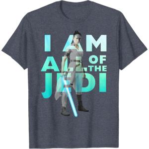 imageStar Wars The Rise Of Skywalker Rey I Am All Of The Jedi TShirtHeather Blue