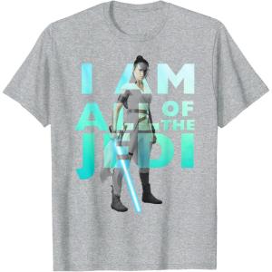 imageStar Wars The Rise Of Skywalker Rey I Am All Of The Jedi TShirtHeather Grey