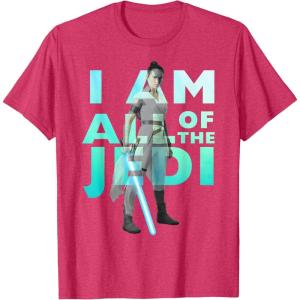 imageStar Wars The Rise Of Skywalker Rey I Am All Of The Jedi TShirtRed Heather