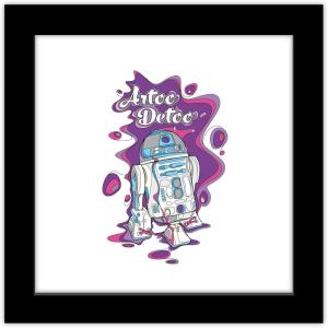 imageTrends International Gallery Pops Star Wars Saga  Pop 70s ArtooDetoo Wall Art Wall Poster 1200quot x 1200quot Black Frame VersionBlack Frame Version