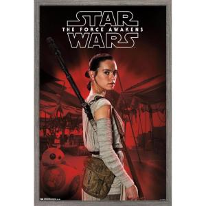 imageTrends International Star Wars The Force Awakens  Rey Staff Wall Poster 22375quot x 34quot Premium Unframed VersionBarnwood Framed Version