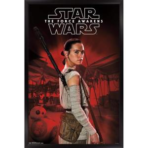 imageTrends International Star Wars The Force Awakens  Rey Staff Wall Poster 22375quot x 34quot Premium Unframed VersionBlack Framed Version