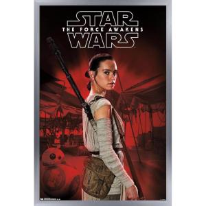imageTrends International Star Wars The Force Awakens  Rey Staff Wall Poster 22375quot x 34quot Premium Unframed VersionSilver Framed Version