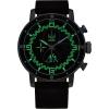 imageCitizen Mens EcoDrive Star Wars Luke Skywalker Chronograph Stainless Steel Watch with Brown Leather Strap Blue Bezel 44mm Model CA076807W