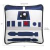 imageLambs ampamp Ivy Star Wars Signature R2D2 WhiteBlue Decorative Throw Pillow