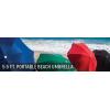 imagePICNIC TIME Outdoor Canopy Sunshade Beach Umbrella 55 Small Patio Umbrella Beach Chair UmbrellaCocaCola  Red