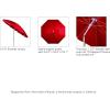 imagePICNIC TIME Outdoor Canopy Sunshade Beach Umbrella 55 Small Patio Umbrella Beach Chair UmbrellaCocaCola  Red