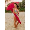imagePICNIC TIME Outdoor Canopy Sunshade Beach Umbrella 55 Small Patio Umbrella Beach Chair UmbrellaDisney Mickey Mouse  Red