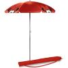 imagePICNIC TIME Outdoor Canopy Sunshade Beach Umbrella 55 Small Patio Umbrella Beach Chair UmbrellaDisney Minnie Mouse  Red