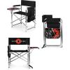 imagePICNIC TIME Star Wars R2D2 Sports Chair with Side Table Beach Chair Camp Chair for Adults Navy BlueStar Wars Darth Vader  Black