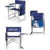 imagePICNIC TIME Star Wars R2D2 Sports Chair with Side Table Beach Chair Camp Chair for Adults Navy BlueStar Wars R2d2  Navy Blue