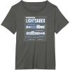 imageStar Wars  Luke Skywalker Lightsaber Schematic TShirtAsphalt Grey