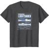 imageStar Wars  Luke Skywalker Lightsaber Schematic TShirtDark Heather Grey
