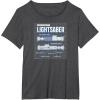 imageStar Wars  Luke Skywalker Lightsaber Schematic TShirtDark Heather Grey
