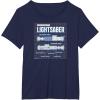 imageStar Wars  Luke Skywalker Lightsaber Schematic TShirtNavy Blue