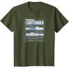 imageStar Wars  Luke Skywalker Lightsaber Schematic TShirtOlive Green