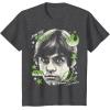 imageStar Wars  Luke Skywalker Portrait TShirtDark Heather Grey