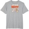 imageStar Wars  Luke Skywalker R2 Xwing TShirtHeather Grey