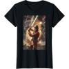 imageStar Wars Luke Skywalker Charging Poster Graphic TShirt TShirtBlack
