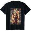 imageStar Wars Luke Skywalker Charging Poster Graphic TShirt TShirtBlack
