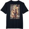 imageStar Wars Luke Skywalker Charging Poster Graphic TShirt TShirtBlack