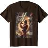 imageStar Wars Luke Skywalker Charging Poster Graphic TShirt TShirtBrown