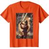 imageStar Wars Luke Skywalker Charging Poster Graphic TShirt TShirtOrange
