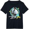 imageStar Wars Luke Skywalker Jedi 90s Throwback TShirt TShirtBlack