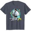 imageStar Wars Luke Skywalker Jedi 90s Throwback TShirt TShirtHeather Blue