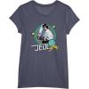 imageStar Wars Luke Skywalker Jedi 90s Throwback TShirt TShirtHeather Blue