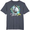 imageStar Wars Luke Skywalker Jedi 90s Throwback TShirt TShirtHeather Blue