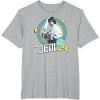 imageStar Wars Luke Skywalker Jedi 90s Throwback TShirt TShirtHeather Grey