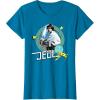 imageStar Wars Luke Skywalker Jedi 90s Throwback TShirt TShirtSapphire Blue