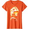 imageStar Wars Luke Skywalker Orange Hue Rebel Pilot Portrait TShirtOrange
