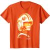 imageStar Wars Luke Skywalker Orange Hue Rebel Pilot Portrait TShirtOrange