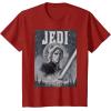 imageStar Wars Luke Skywalker Return of the Jedi Retro TShirt TShirtCranberry Red