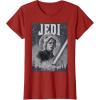 imageStar Wars Luke Skywalker Return of the Jedi Retro TShirt TShirtCranberry Red