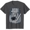 imageStar Wars Luke Skywalker Return of the Jedi Retro TShirt TShirtDark Heather Grey