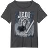 imageStar Wars Luke Skywalker Return of the Jedi Retro TShirt TShirtDark Heather Grey