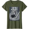 imageStar Wars Luke Skywalker Return of the Jedi Retro TShirt TShirtOlive Green
