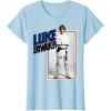 imageStar Wars Luke Skywalker Smiling Card Graphic TShirt TShirtBaby Blue