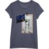 imageStar Wars Luke Skywalker Smiling Card Graphic TShirt TShirtHeather Blue