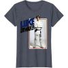 imageStar Wars Luke Skywalker Smiling Card Graphic TShirt TShirtHeather Blue