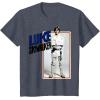 imageStar Wars Luke Skywalker Smiling Card Graphic TShirt TShirtHeather Blue