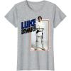 imageStar Wars Luke Skywalker Smiling Card Graphic TShirt TShirtHeather Grey