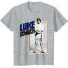 imageStar Wars Luke Skywalker Smiling Card Graphic TShirt TShirtHeather Grey