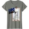 imageStar Wars Luke Skywalker Smiling Card Graphic TShirt TShirtOlive Heather